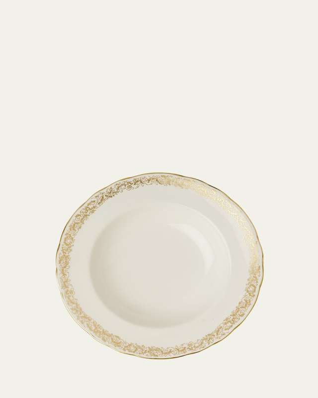 Aves Gold Narrow Rim Soup Bowl